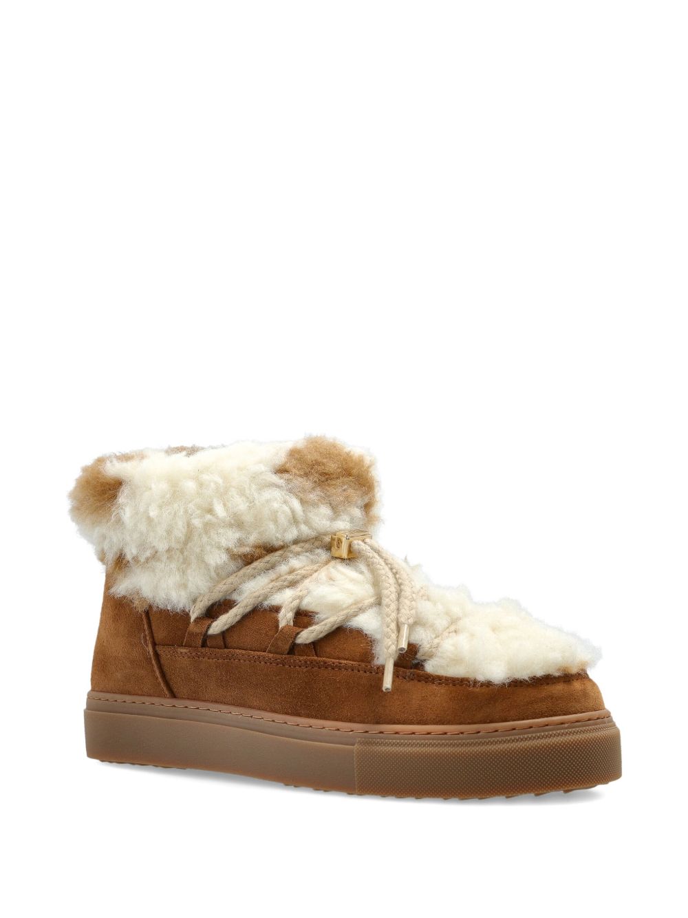 Stivaletti teddy low in marrone 