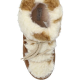 Stivaletti teddy low in marrone 