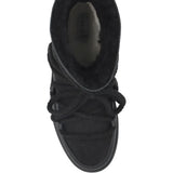 Stivaletti in pelle con lacci classic in nero 
