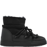 Stivaletti in pelle con lacci classic in nero 