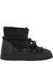 Black classic leather lace-up ankle boots