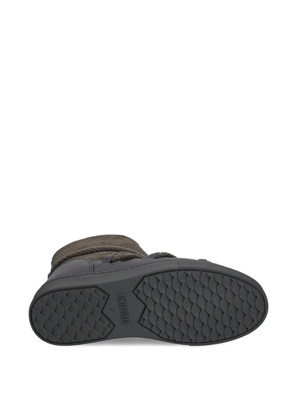 Stivaletti in pelle con lacci classic in grigio 