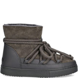 Stivaletti in pelle con lacci classic in grigio 
