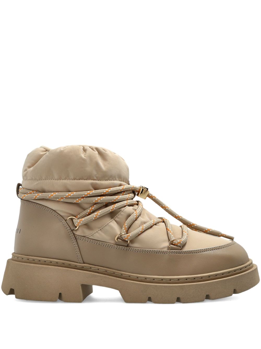 Stivaletti Biker Puffer in beige 