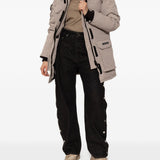 Stivaletti Biker Puffer in beige 
