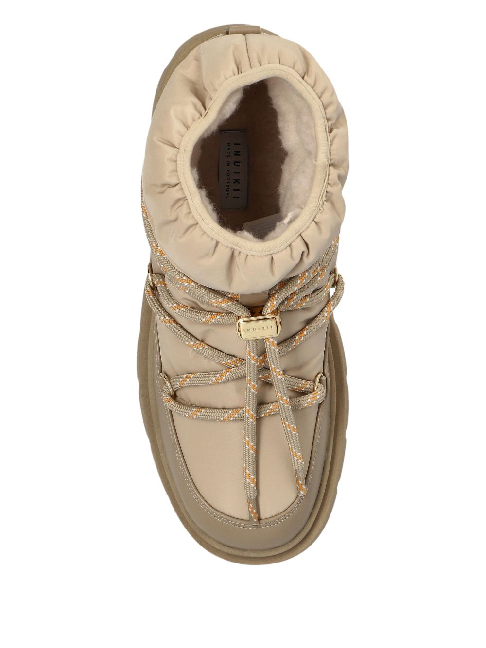 Stivaletti Biker Puffer in beige 