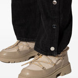 Stivaletti Biker Puffer in beige 