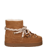 Stivaletti Quilted Suede in marrone 