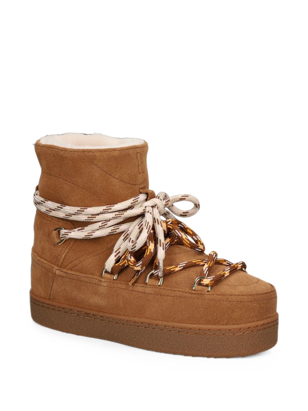 Stivaletti Quilted Suede in marrone 