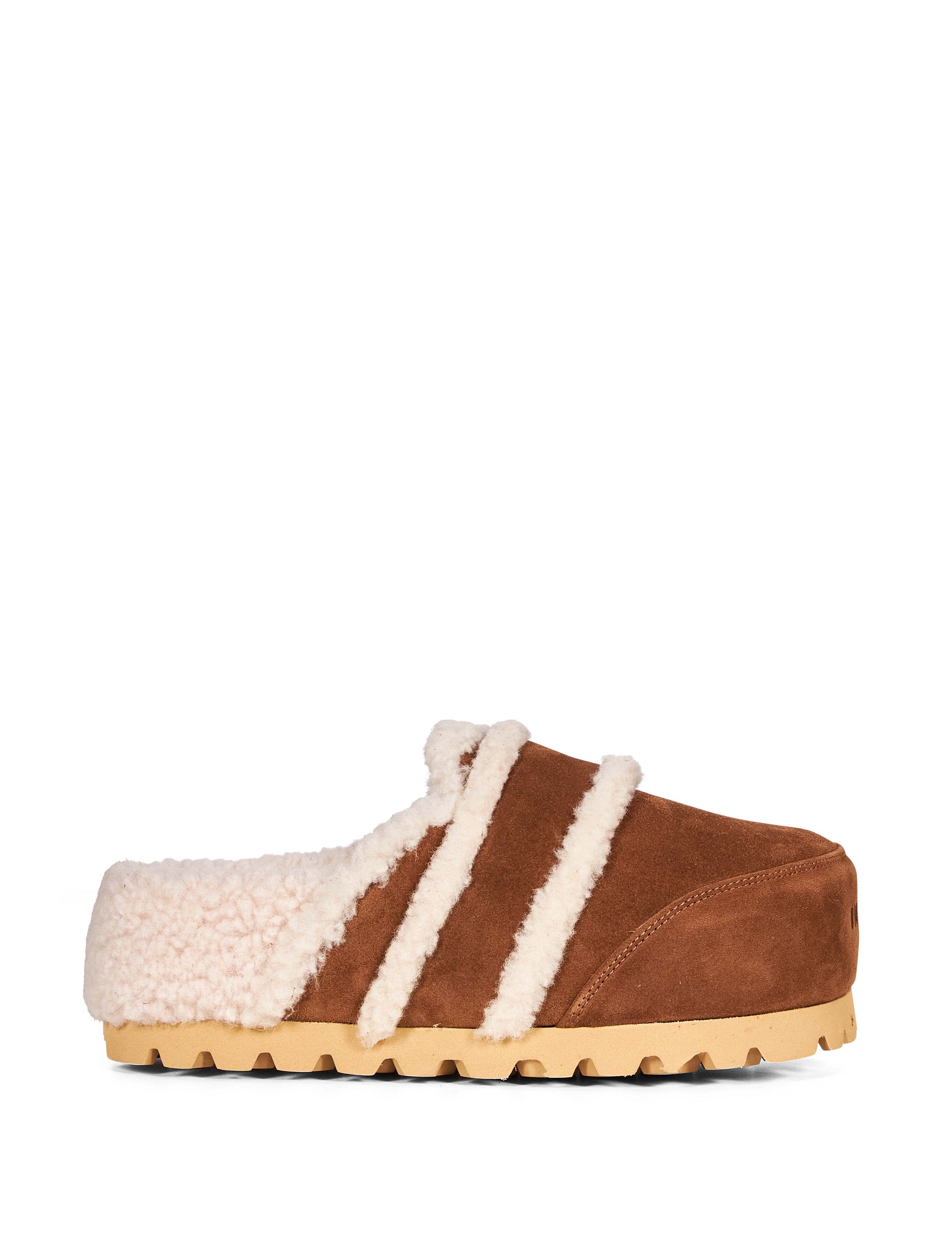 Mules Cozy in marrone 