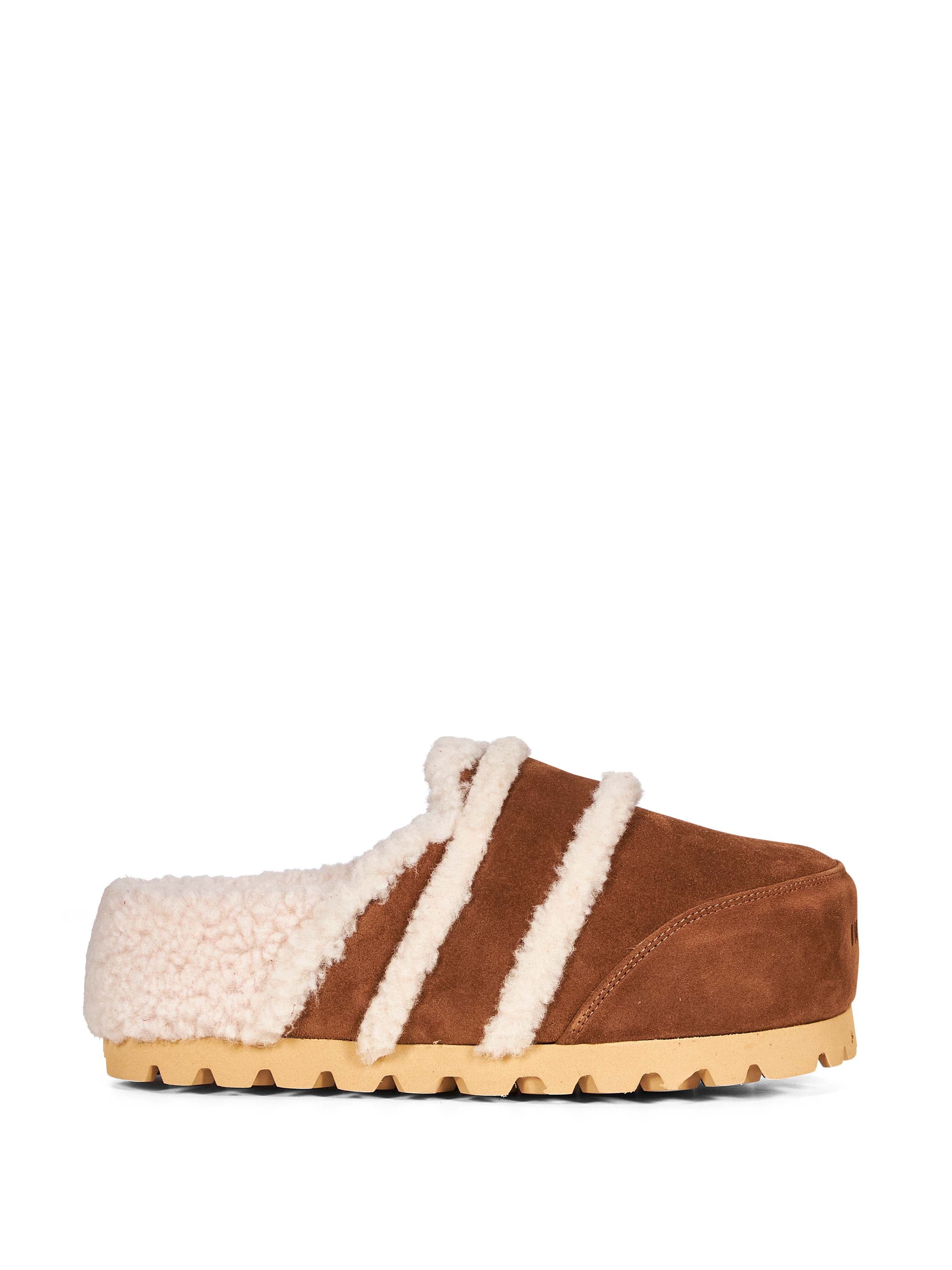 Mules Cozy in marrone 