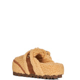 Mules Cozy con cinturino in beige 