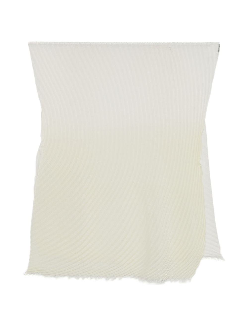Sciarpa con design plisettato in bianco 