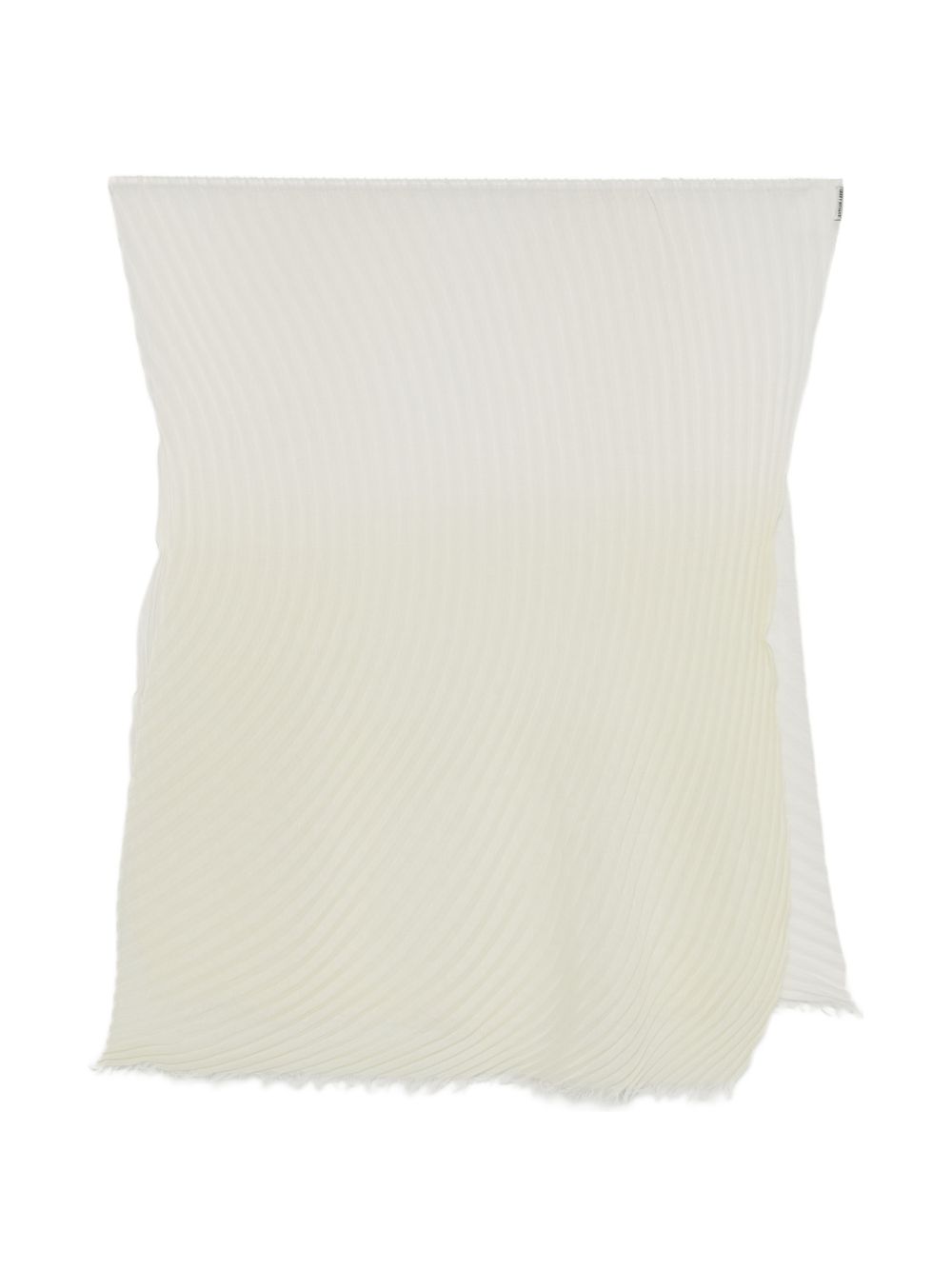 Sciarpa con design plisettato in bianco 