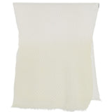 Sciarpa con design plisettato in bianco 