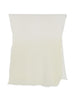 Sciarpa con design plisettato in bianco