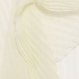Sciarpa con design plisettato in bianco 