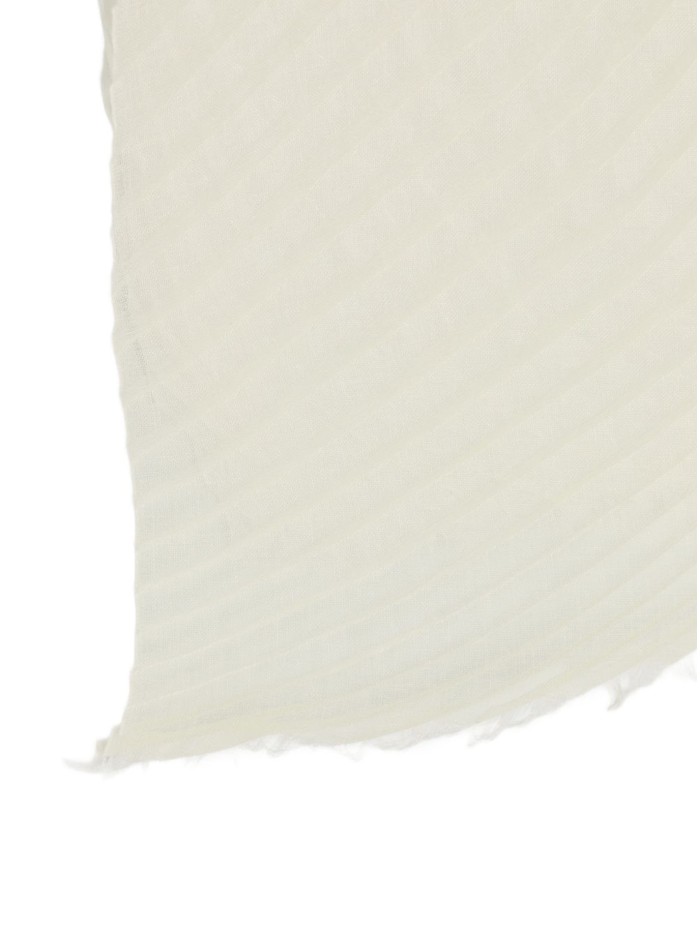 Sciarpa con design plisettato in bianco 