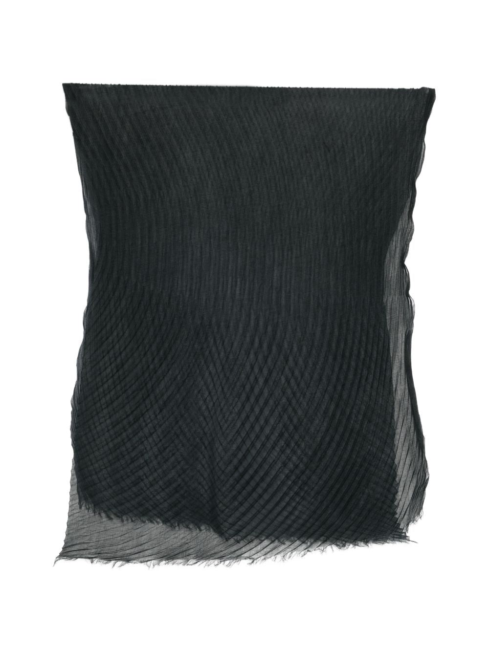 Sciarpa con design plisettato in nero 