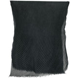 Sciarpa con design plisettato in nero 