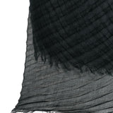 Sciarpa con design plisettato in nero 