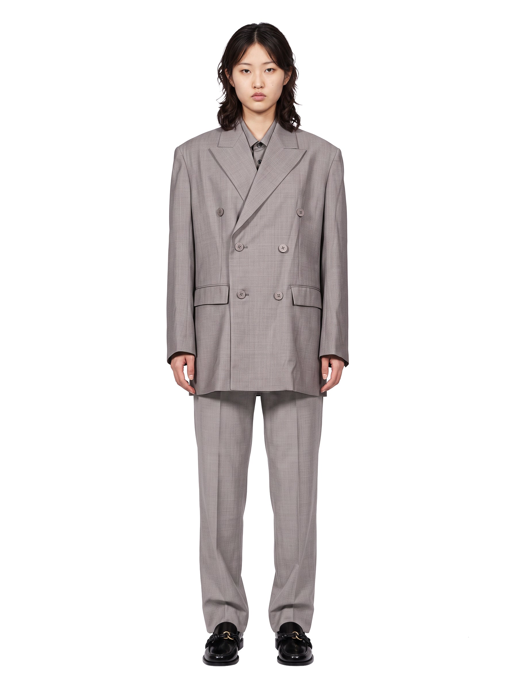Pantaloni Honest Ensemble in grigio 