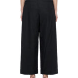 Pantaloni plissé Grainy in nero 