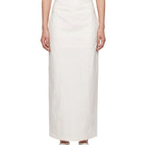 Gonna plissé Allow in bianco 