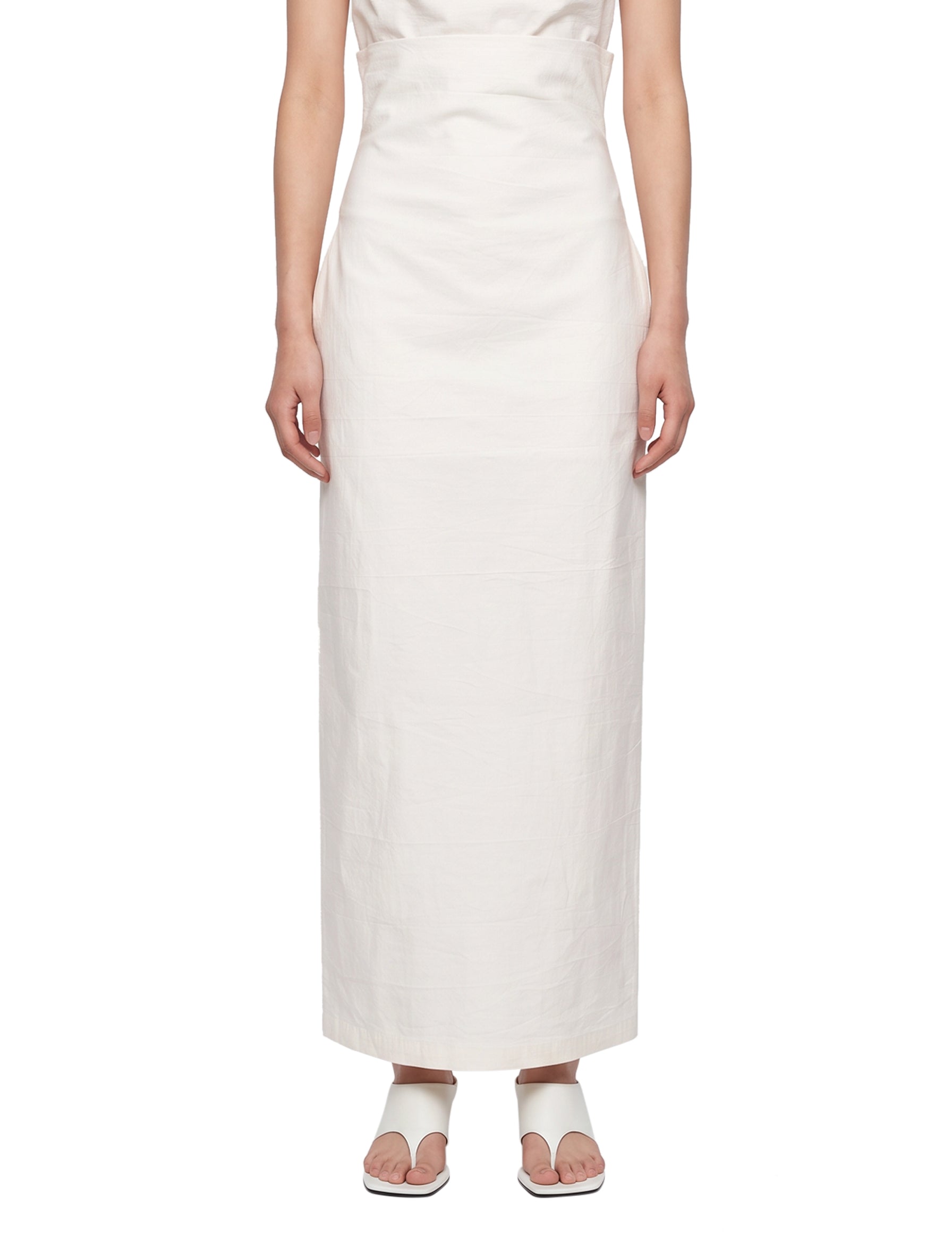Gonna plissé Allow in bianco 