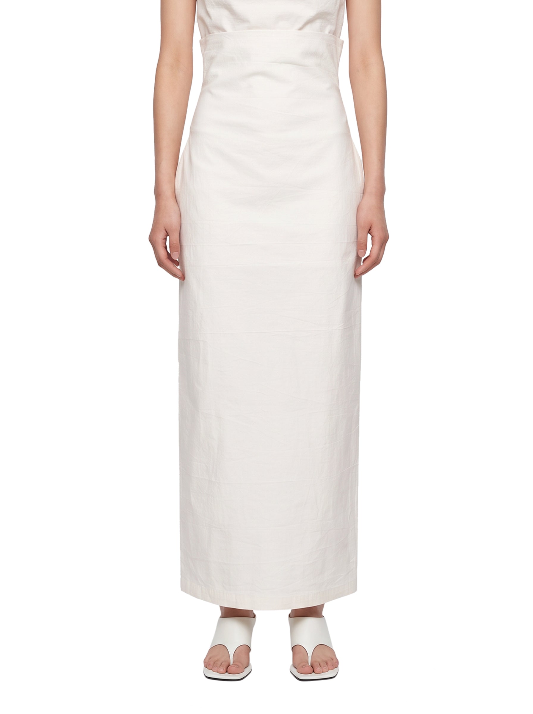 Gonna plissé Allow in bianco 