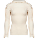 Maglia plissé Prance in avorio 