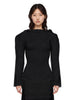 Maglia plissé Prance in nero