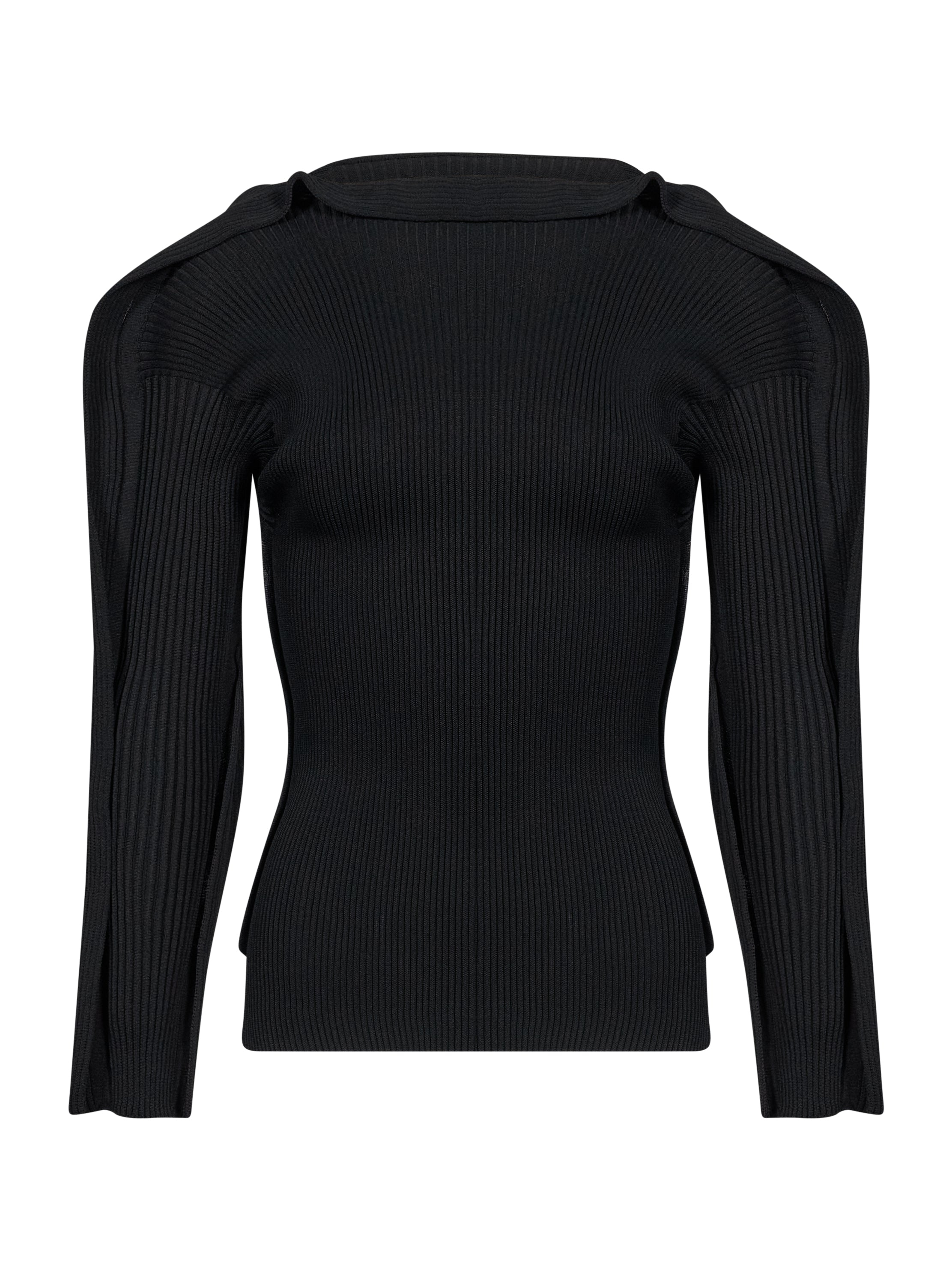Maglia plissé Prance in nero 