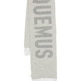 Sciarpa l'echarpe jacquemus in grigio 