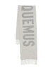 Sciarpa l'echarpe jacquemus in grigio