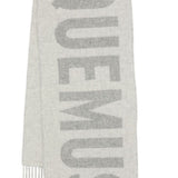 Sciarpa l'echarpe jacquemus in grigio 