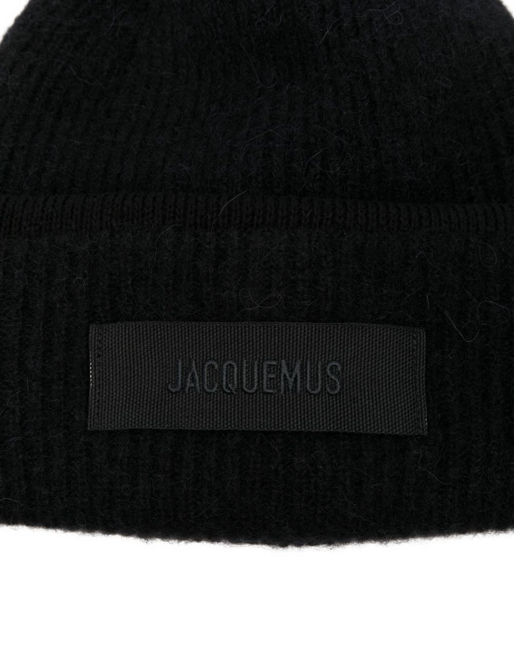 Cappello in misto alpaca le bonnet gros grain in nero 