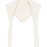 Sciarpa le chale gros grain in beige 