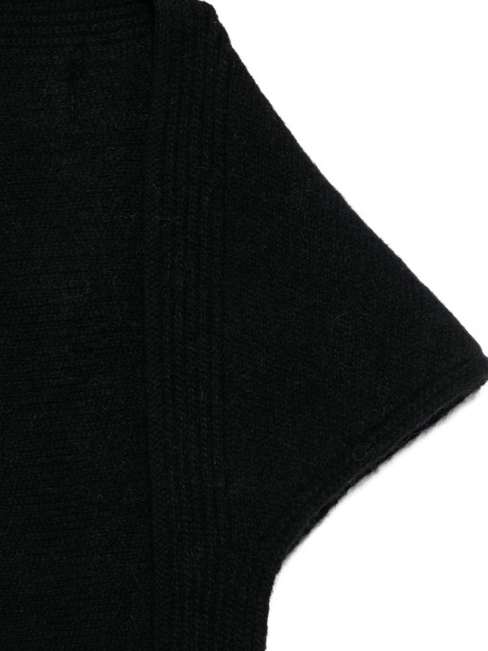 Sciarpa le chale gros grain in nero 