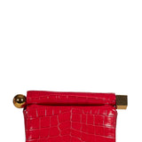 Clutch La pochette rond carre stampata in rosso 