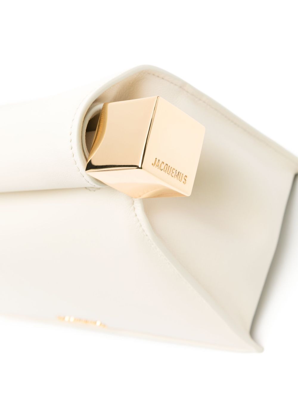 Borsa La Pochette Rond Carre in avorio 