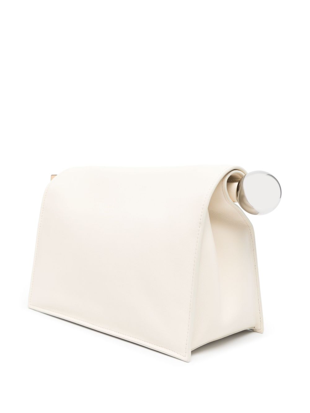 Borsa La Pochette Rond Carre in avorio 
