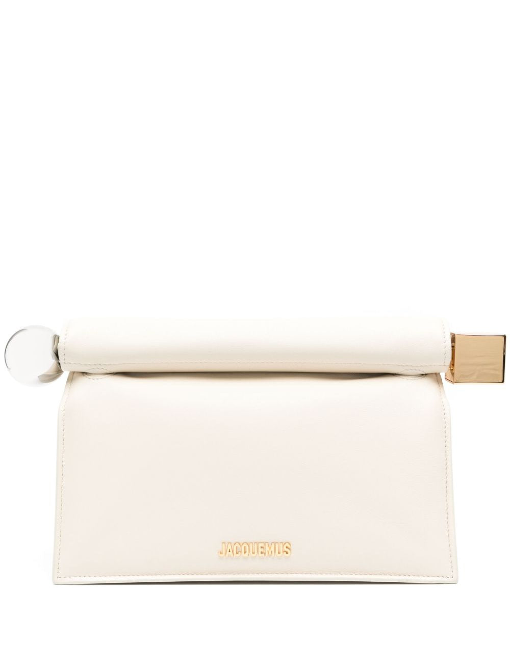 Borsa La Pochette Rond Carre in avorio 