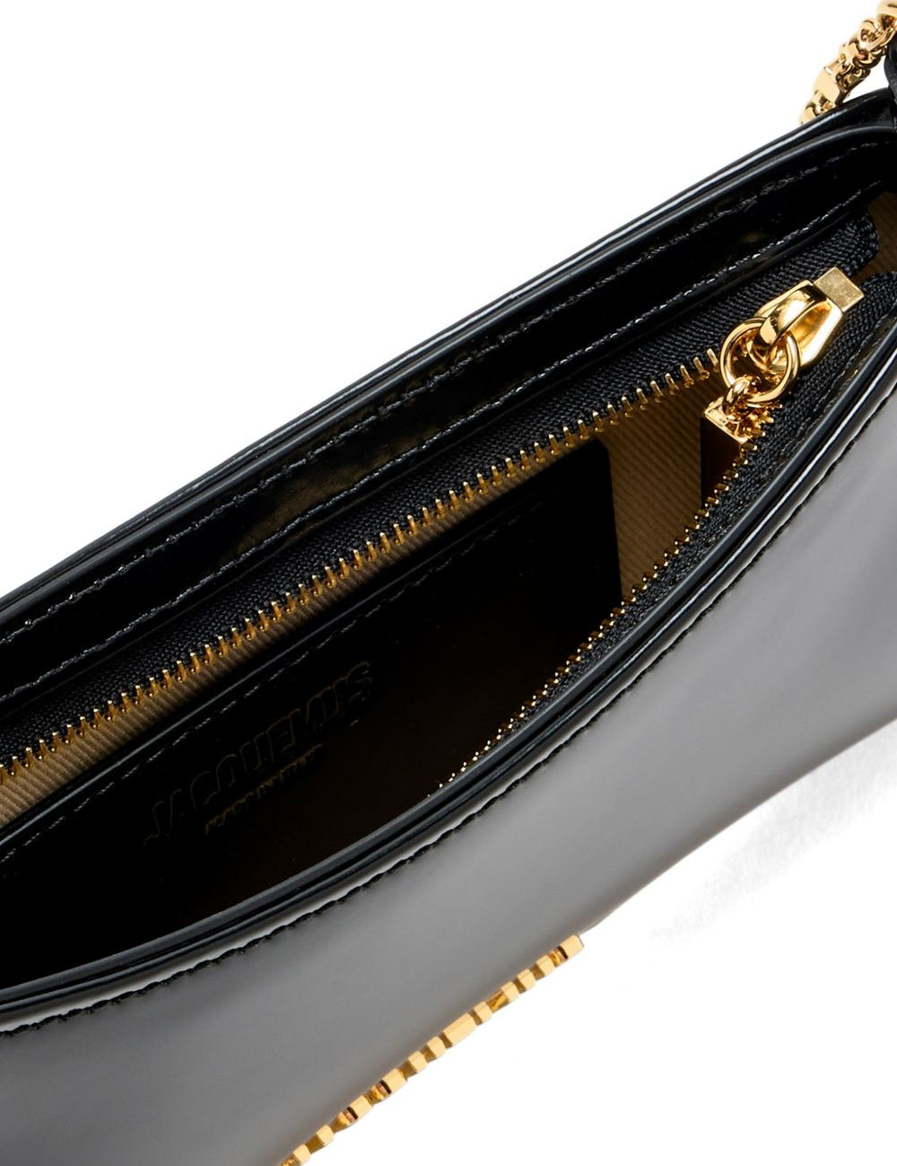 Borsa Le Petit Bisou Chaine in nero 