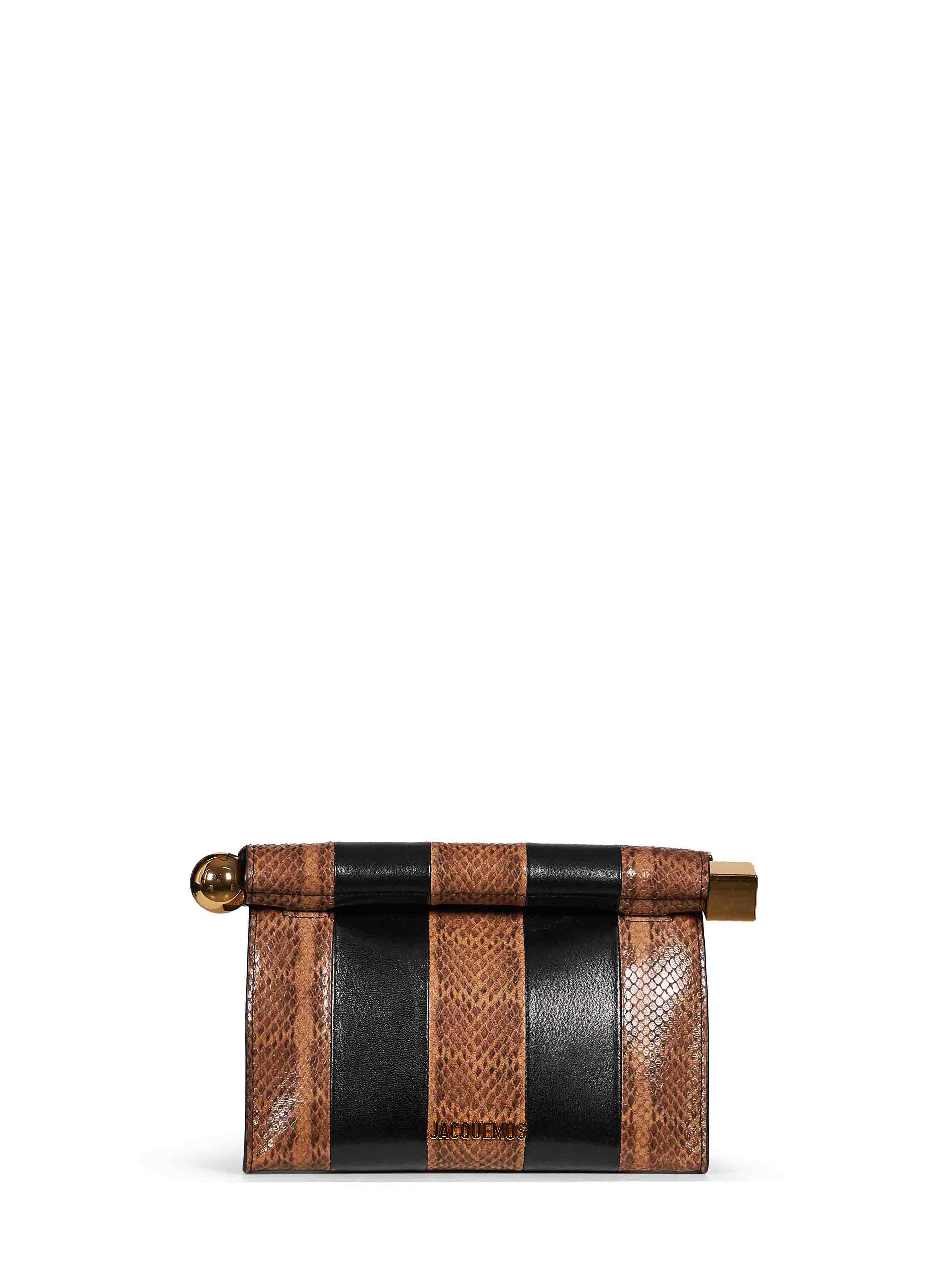 Borsa Le Sac Rond Carre in marrone 
