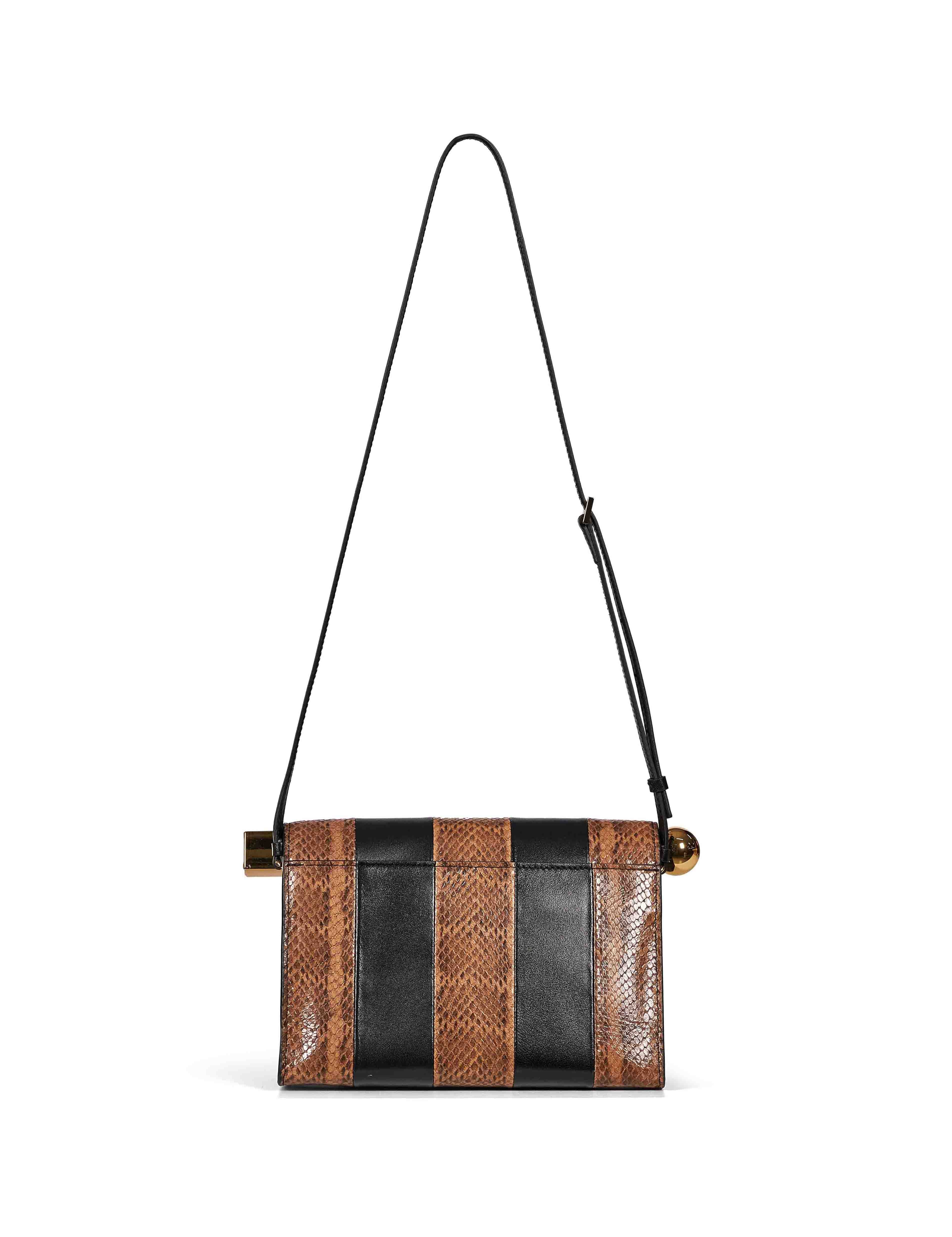 Borsa Le Sac Rond Carre in marrone 