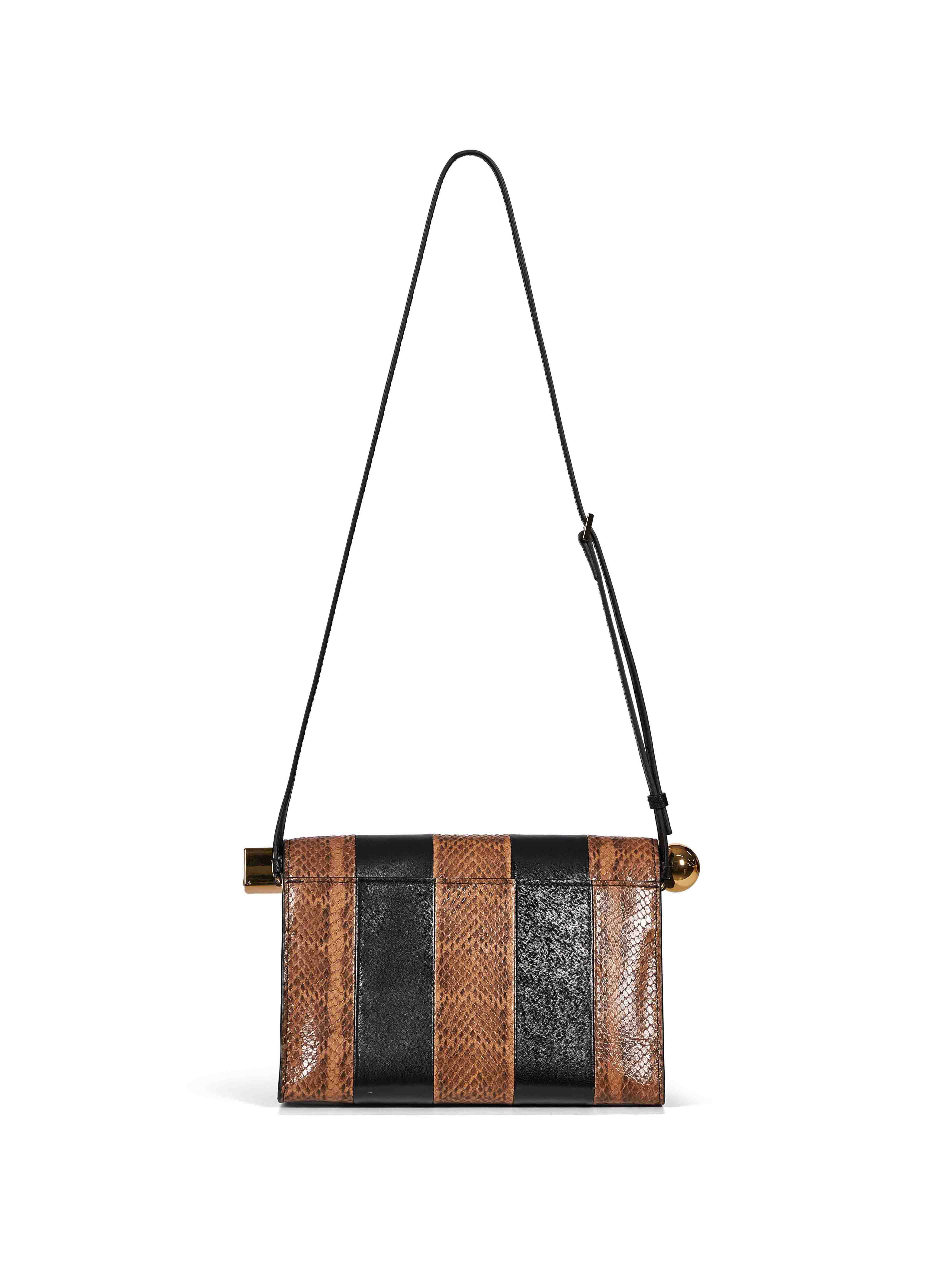 Borsa Le Sac Rond Carre in marrone 