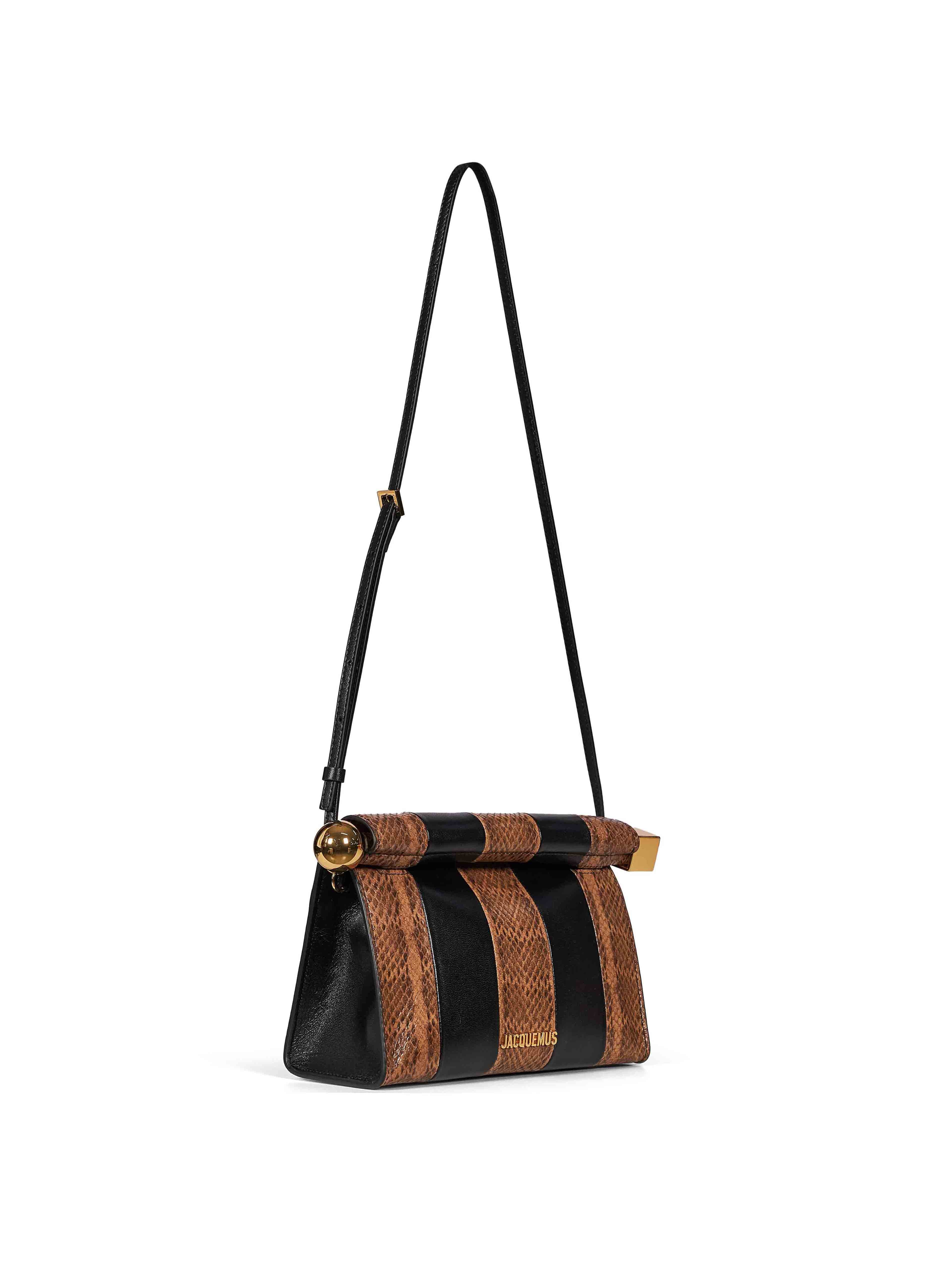 Borsa Le Sac Rond Carre in marrone 