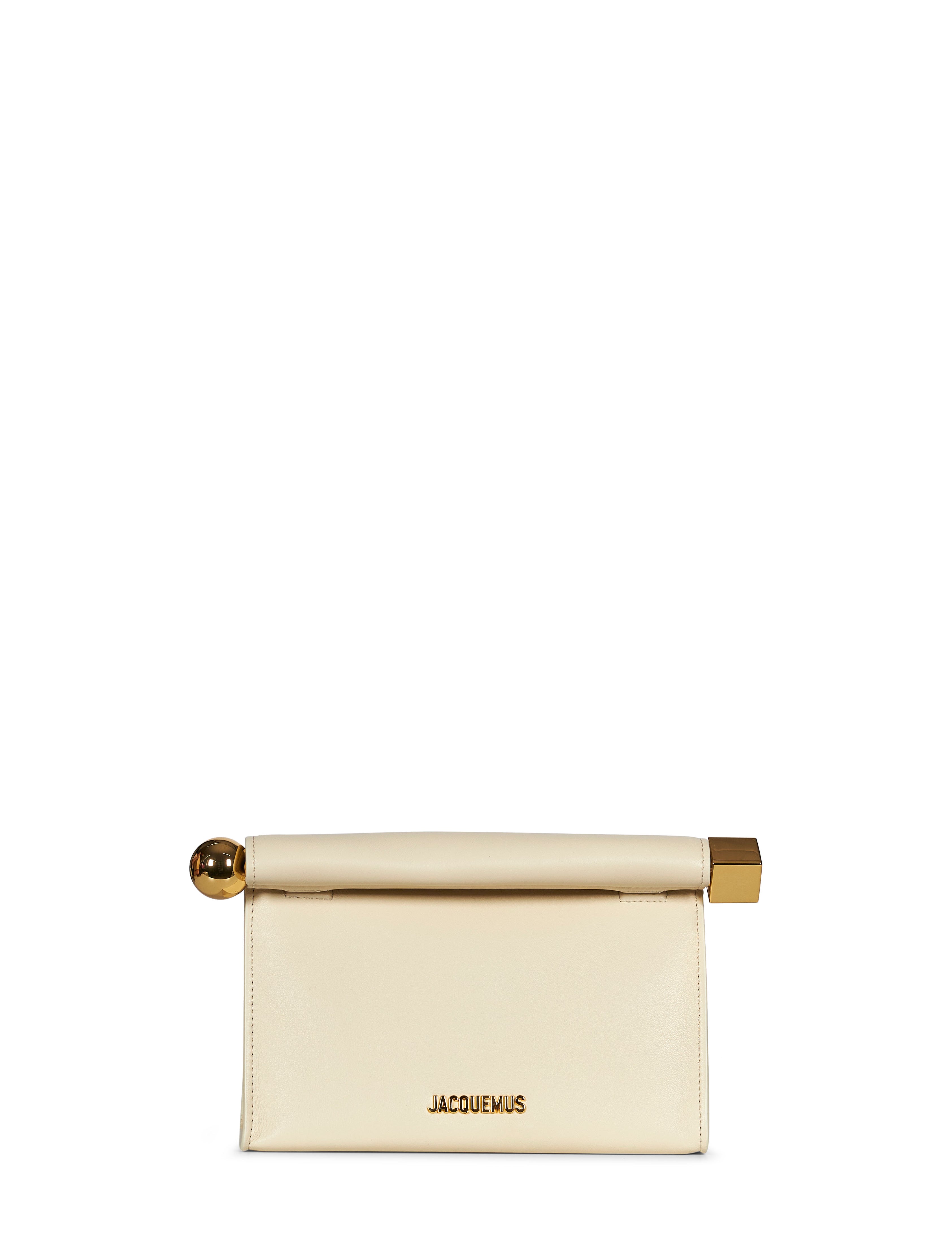 Borsa Le Sac Rond Carre in avorio 