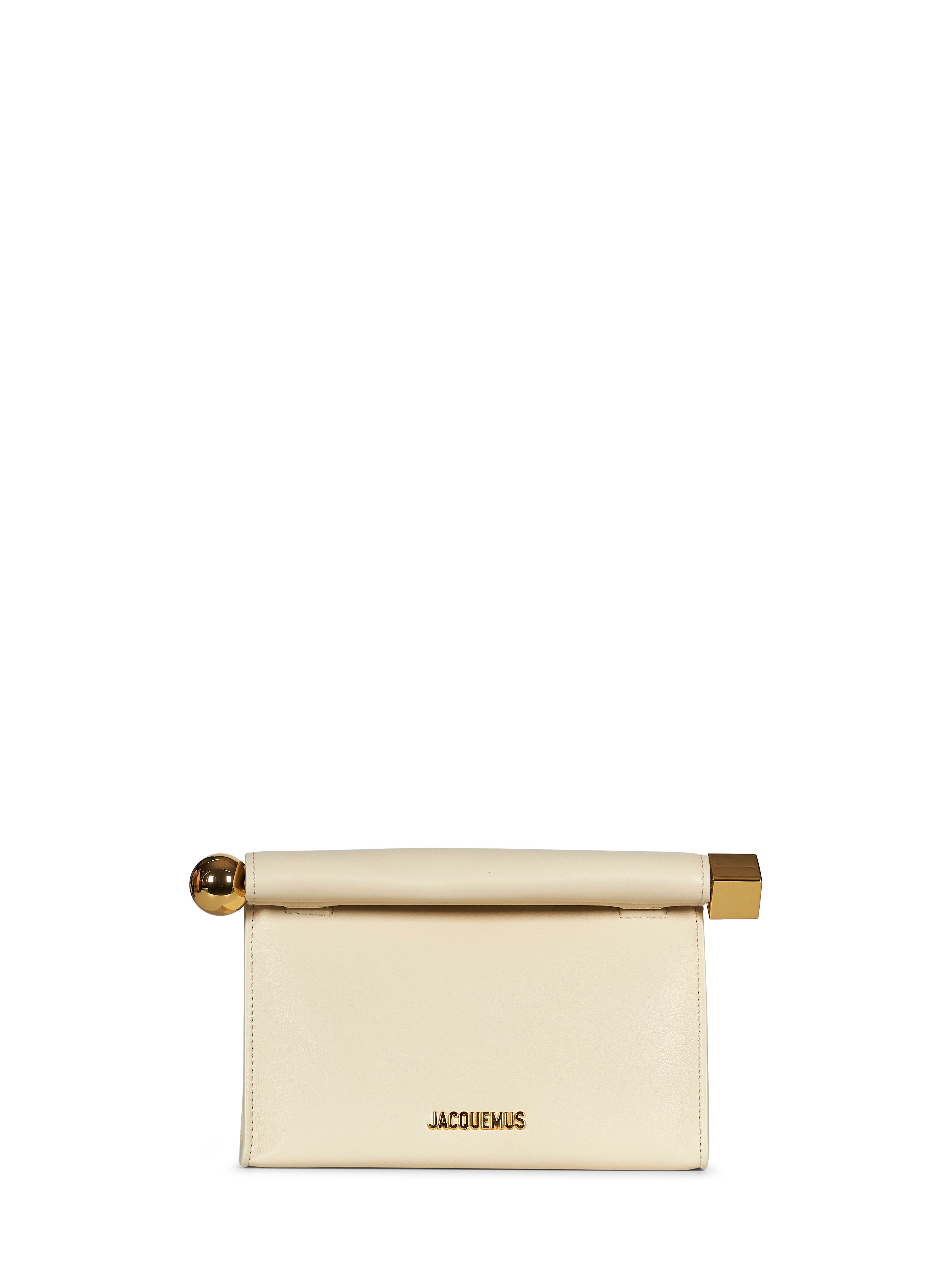 Borsa Le Sac Rond Carre in avorio 